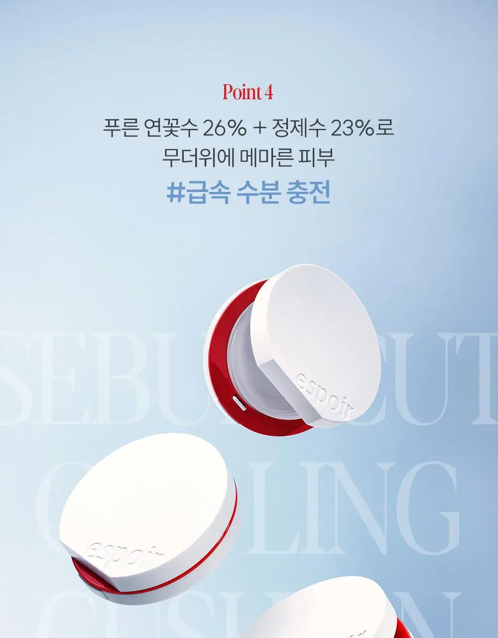[미니쿠션] 에스쁘아 미니 쿠션 3종 택1 (비벨벳/비글로우/세범컷) 상세페이지 88